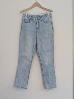 Frye Women's Denim Jeans Size 10/30, Light Blue Wash, High Rise, Straight Leg